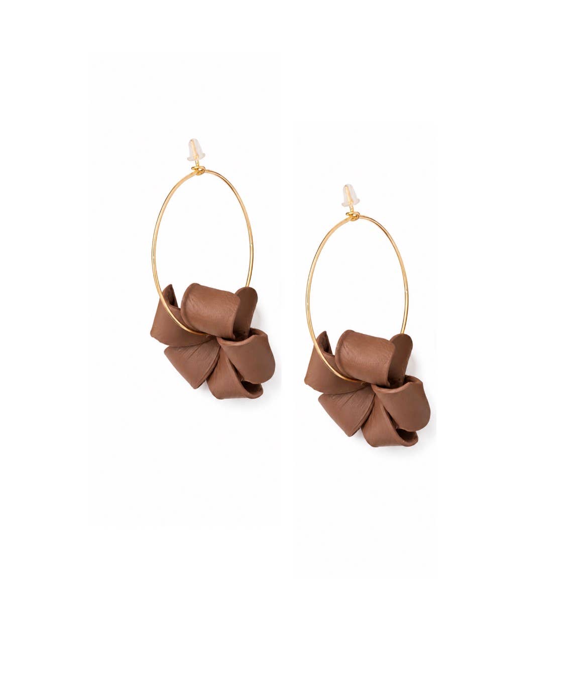 Puakenikeni Clay Earrings in Brown