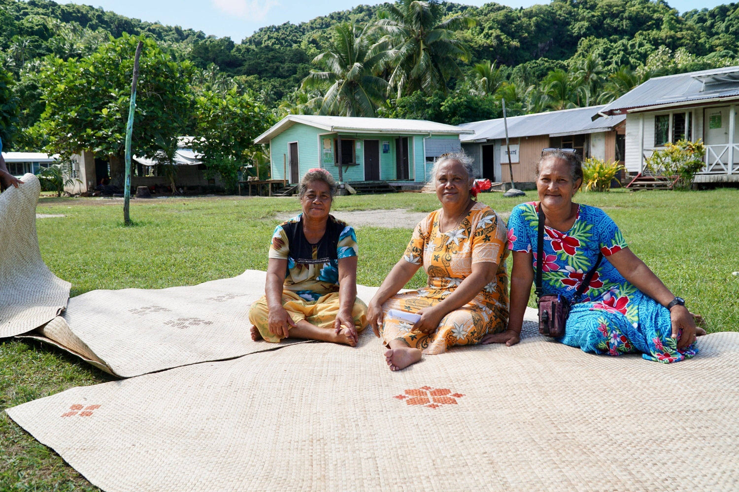 Kioa Handwoven Square Tarawa Mat