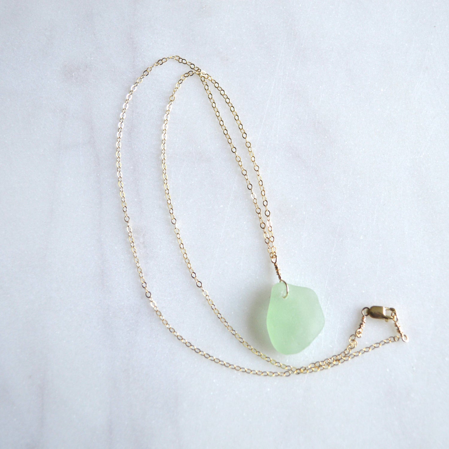 Sea Foam Sea Glass Pendant