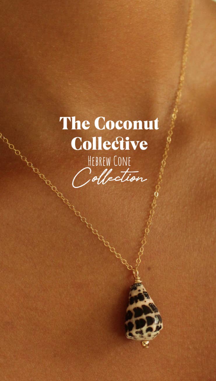 Hebrew Cone Gold Necklace