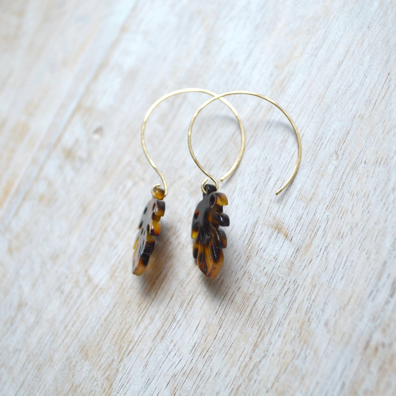 Monstera Leaf Earrings