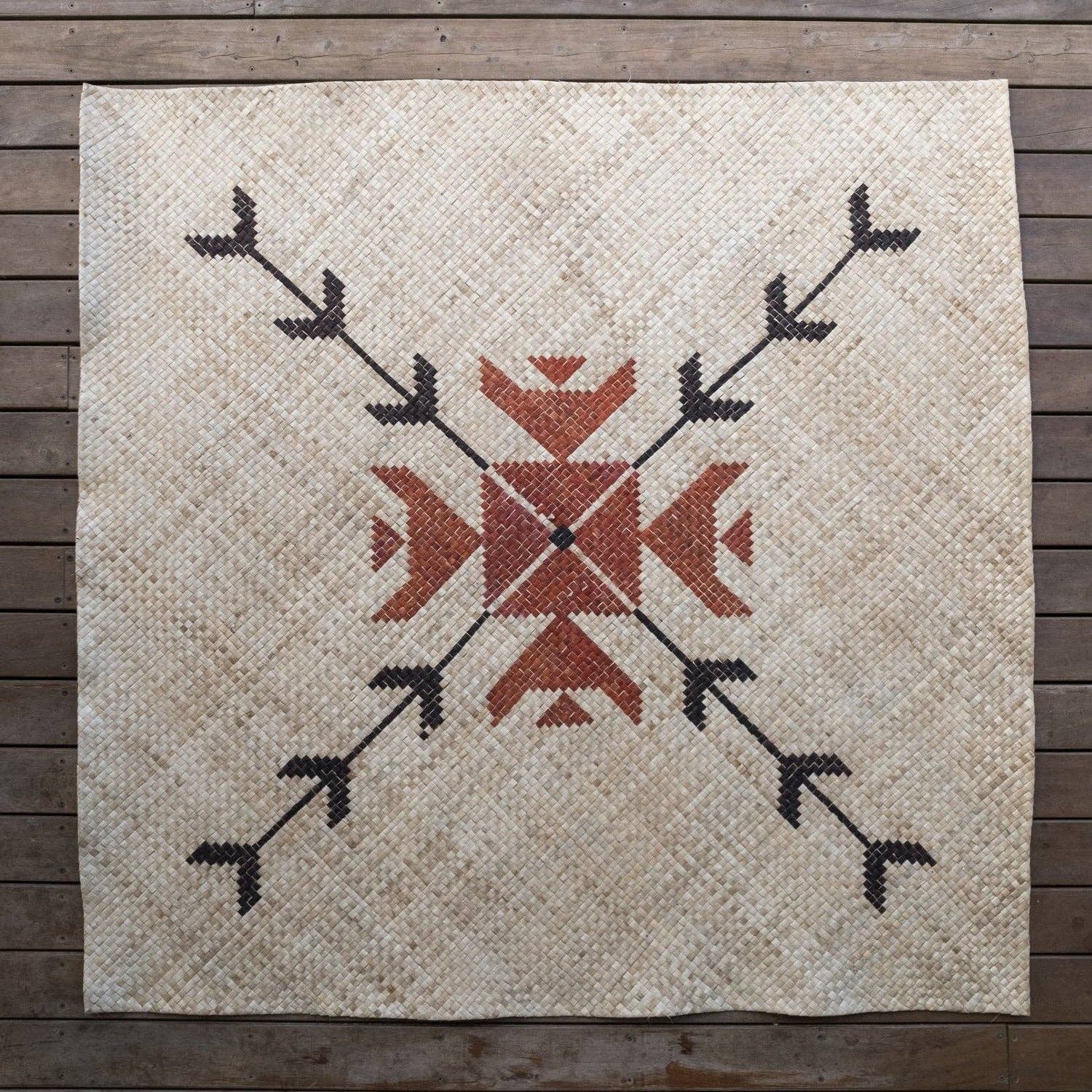 Kioa Handwoven Square Tarawa Mat