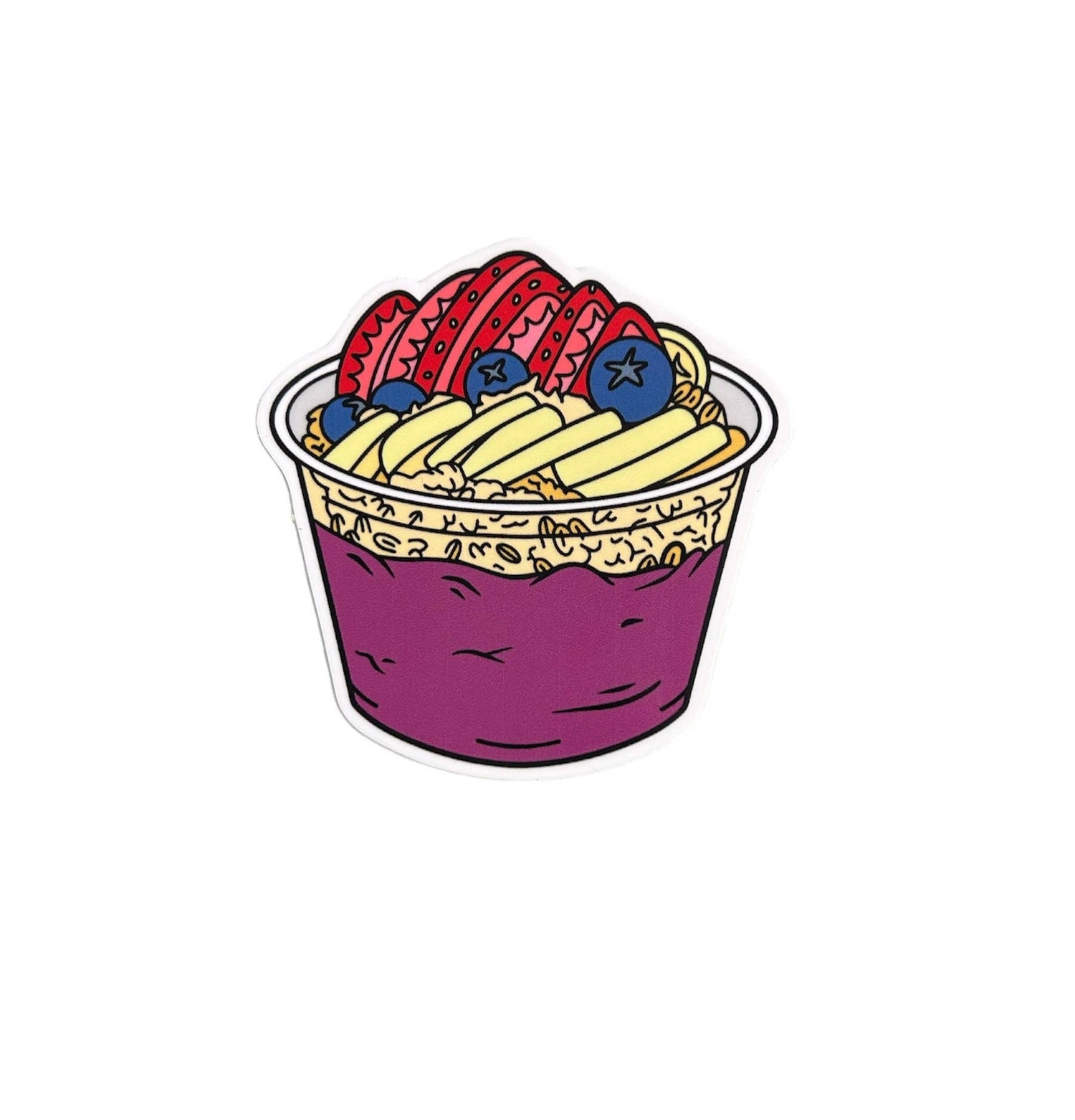 Acai Bowl Vinyl Sticker