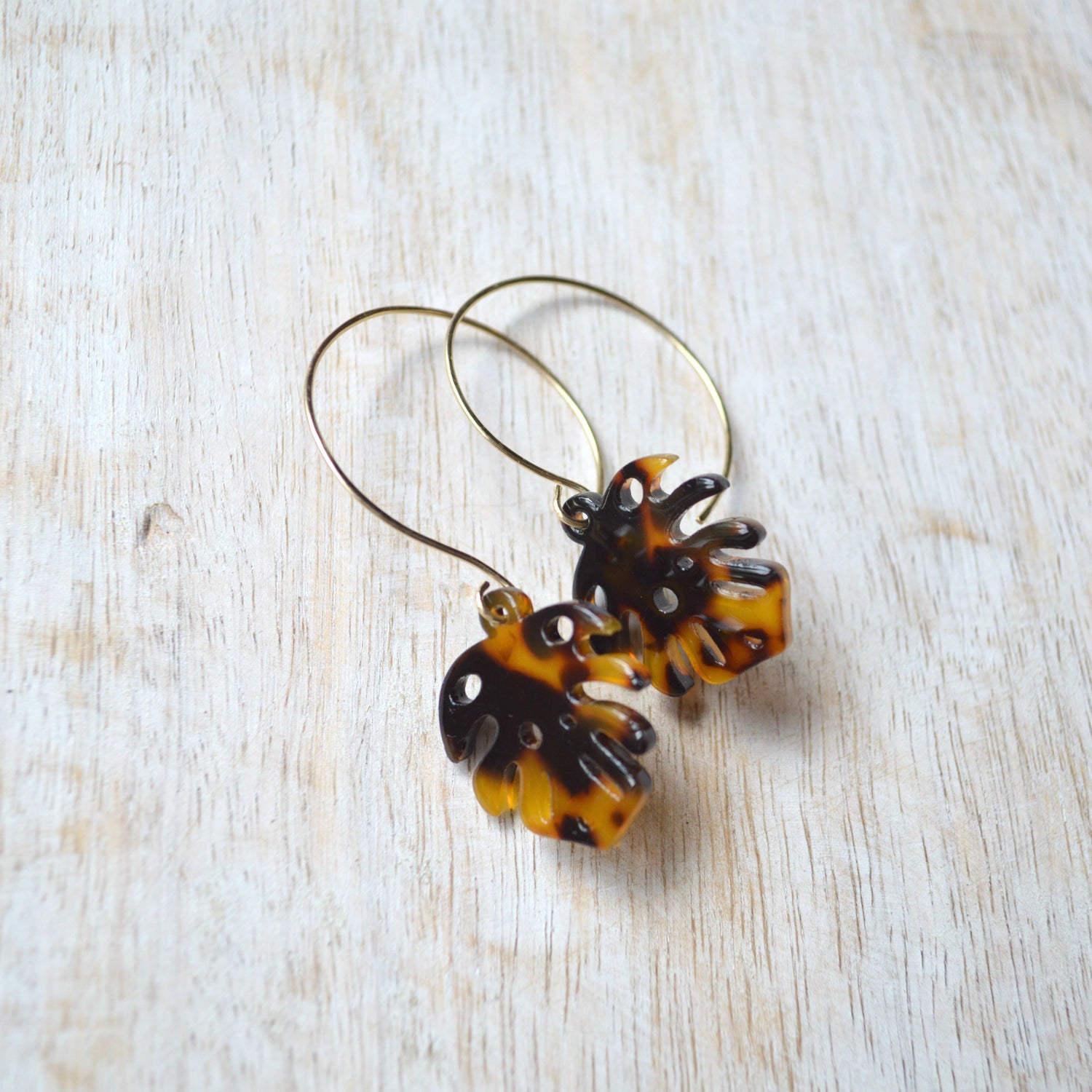 Monstera Leaf Earrings