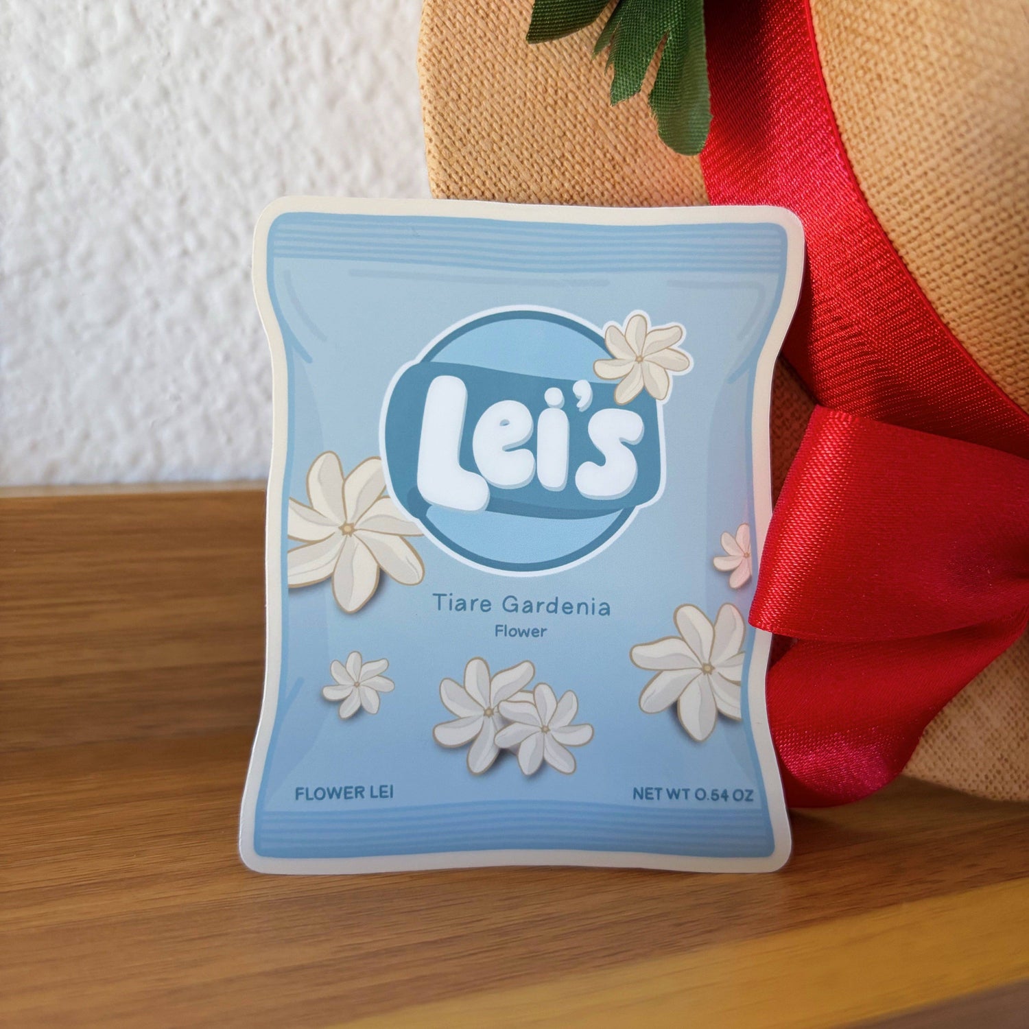 Bag Of Lei's Sticker - Tiare Gardenia