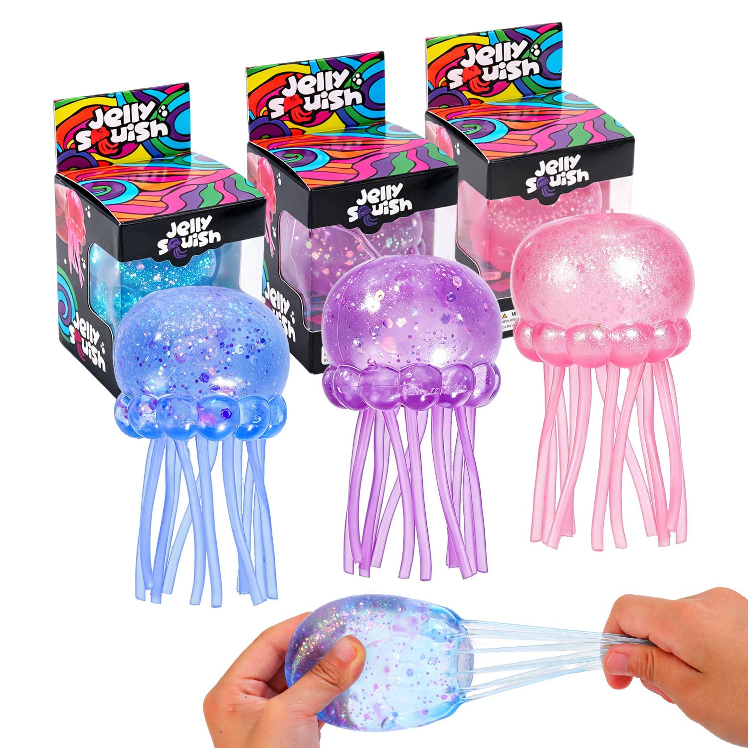 Jelly Squish Squeeze Squishy Toy Display of 12