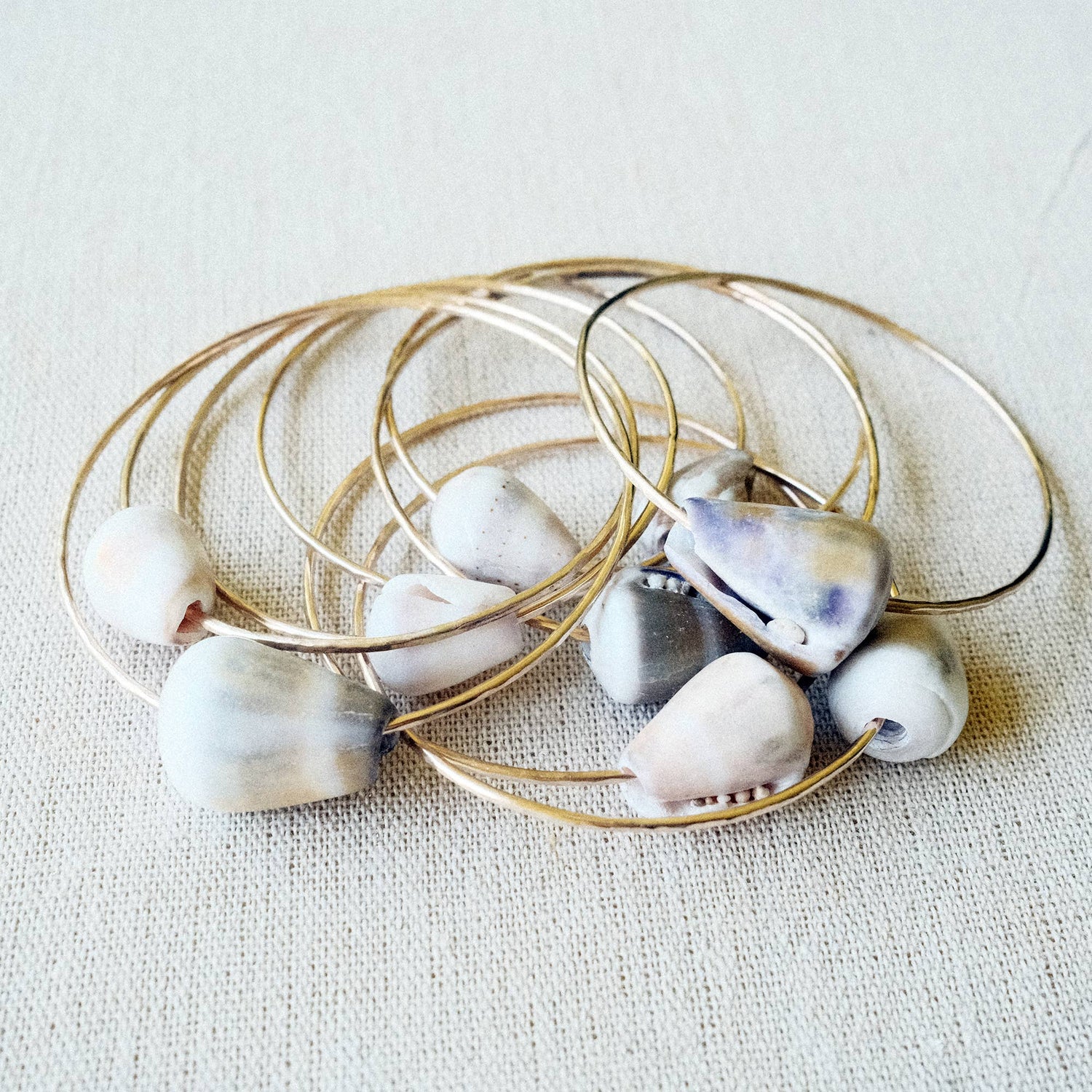 Single Cone Shell Bangle