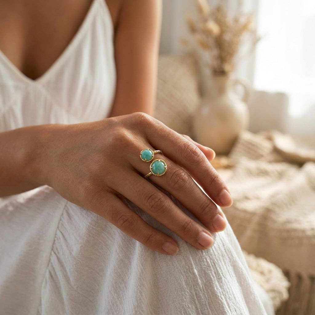 Ocean Soul Amazonite Ring