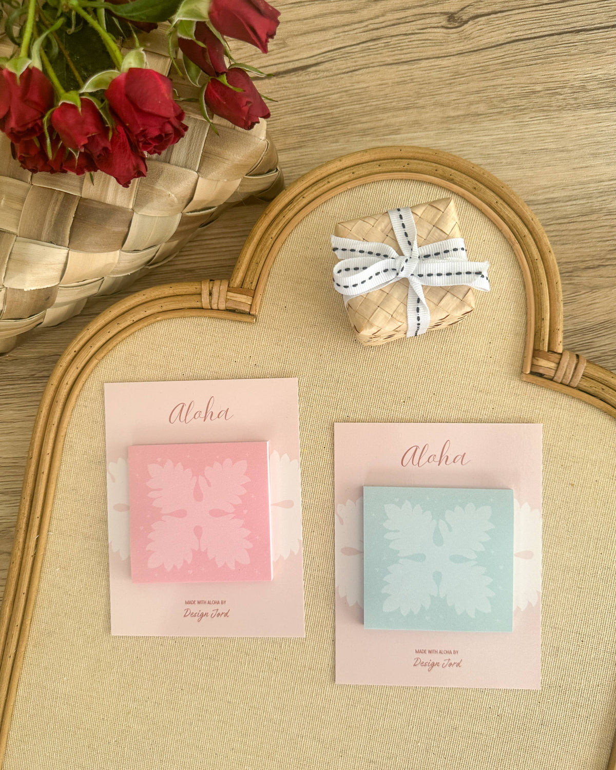 Pink Ulu Leaf - Post-It Notes