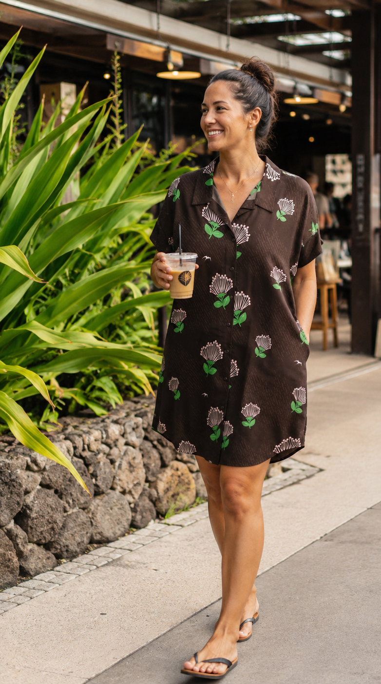 ʻŌhiʻa Lehua Collection T-Shirt Dress - PREORDER OPEN NOW!