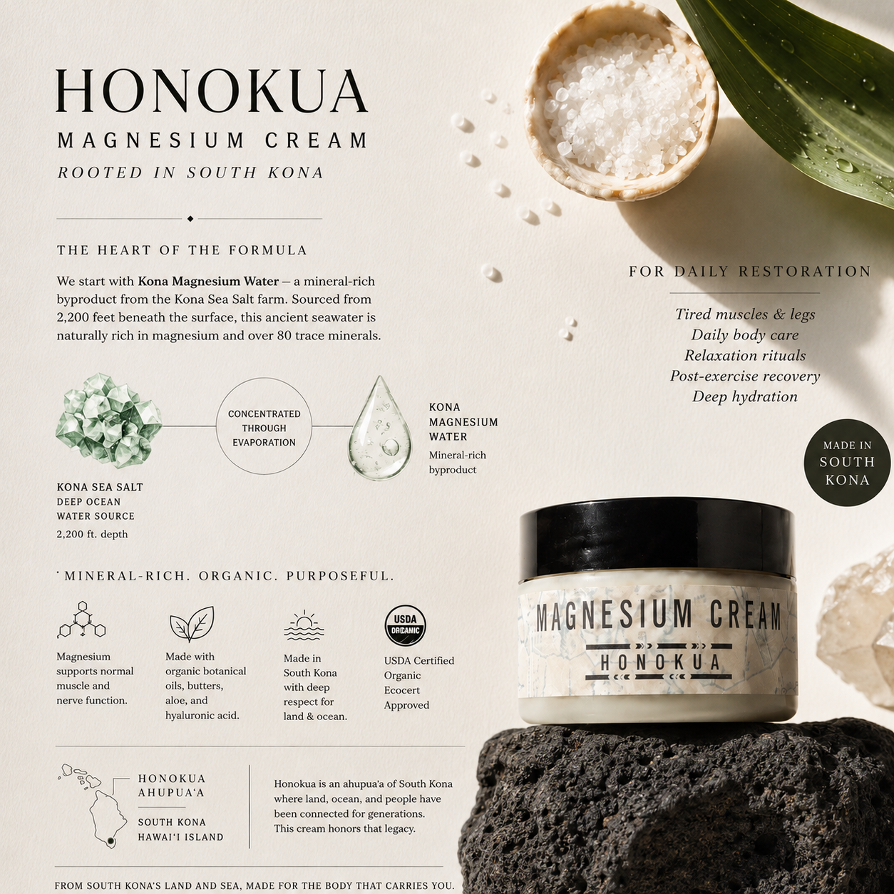Honokua Magnesium Cream