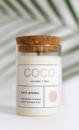 Hale Plume Coco Natural Soy Wax Candle