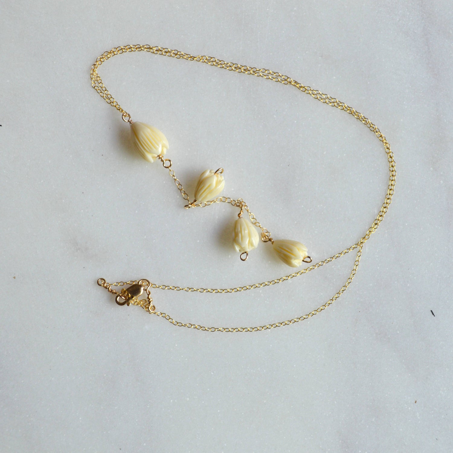 Pikake Lariat Necklace