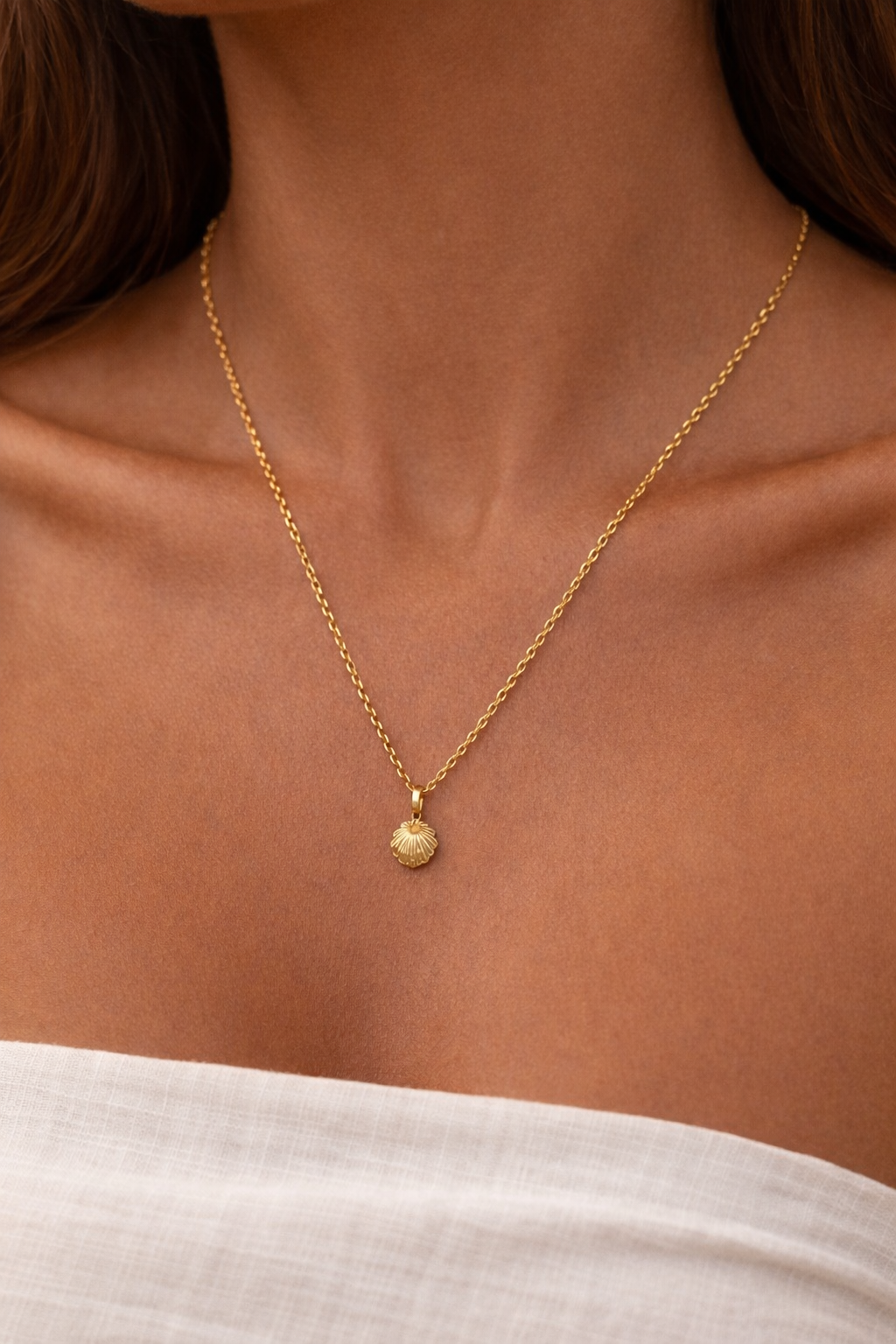 'Opihi Shell Gold Necklace