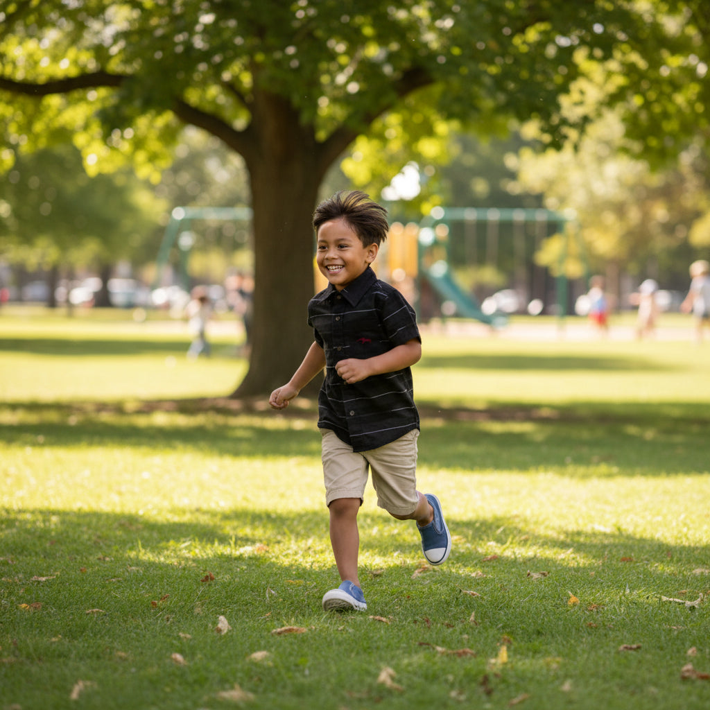 Lā‘ī Collection Keiki Aloha Shirt