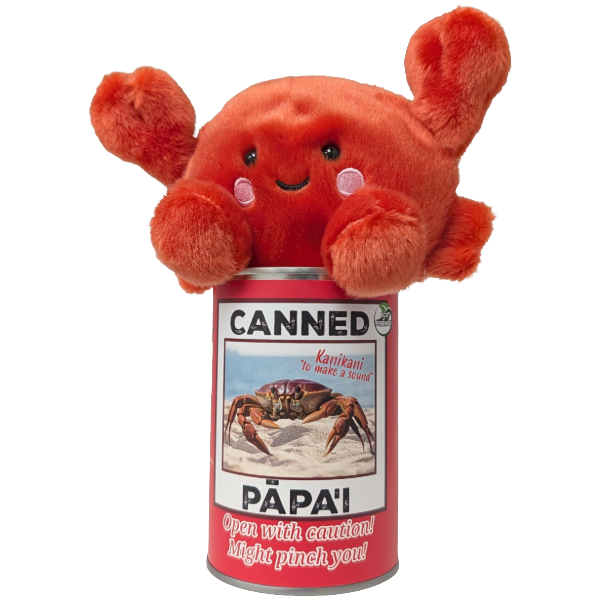 Hawaiian Canned Papa'i - Crab Eco-Friendly Plush w/Jokes