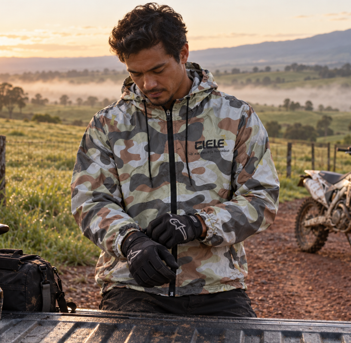 Camo Pewa Collection Windbreaker
