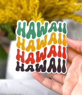Stacked Hawai'i Vinyl Sticker