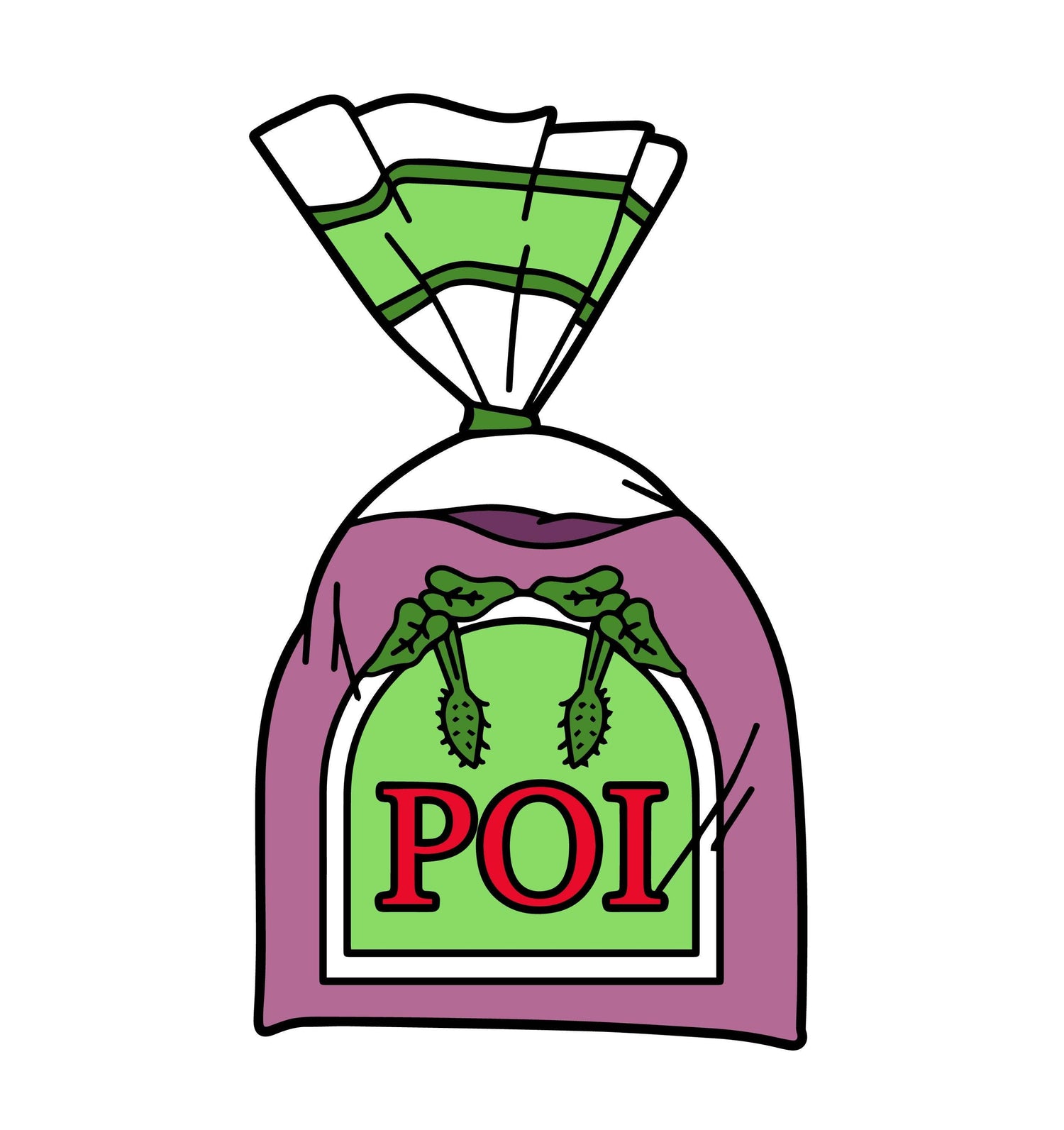 Bag of Poi Vinyl Sticker