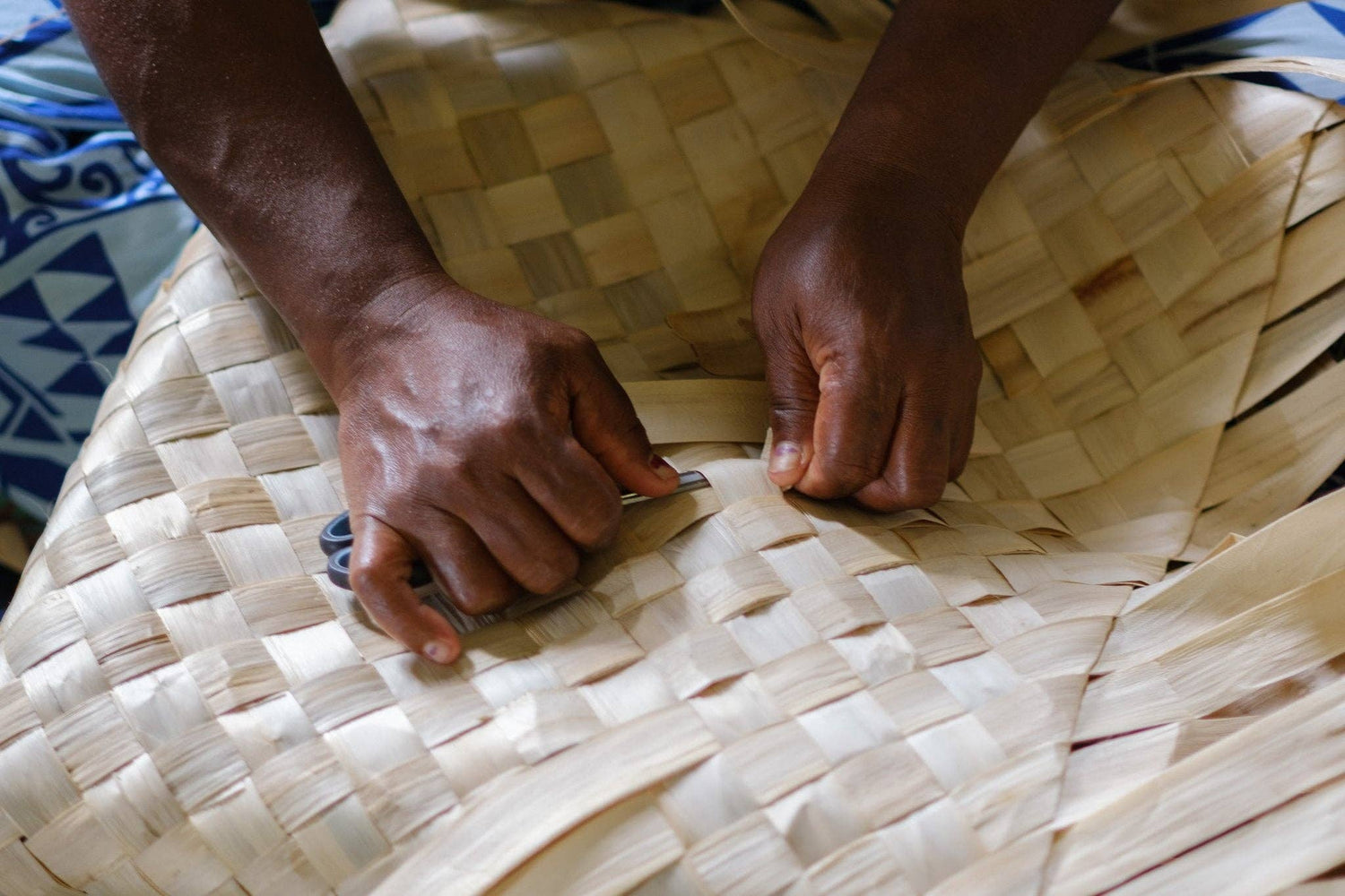 Handwoven Oversized Tote Bag - Natural