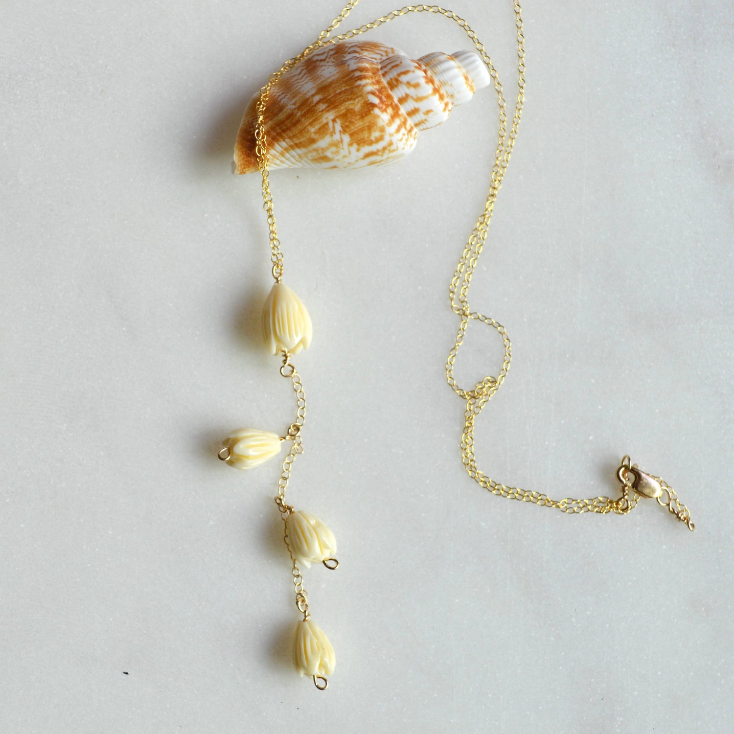 Pikake Lariat Necklace