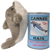Hawaiian Canned Nai'a | Dolphin Ocean Plush Animal w/Jokes