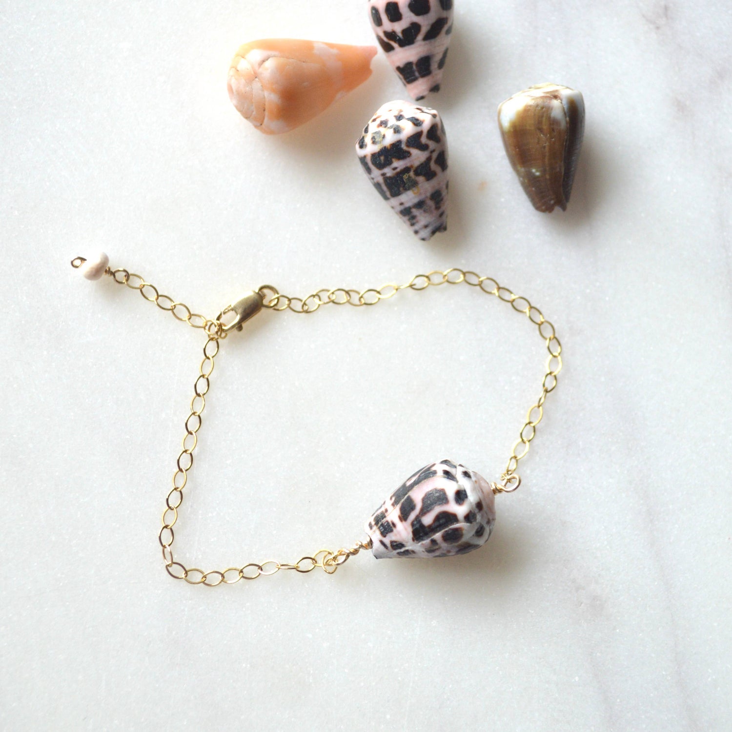 Cone Shell Chain Bracelet