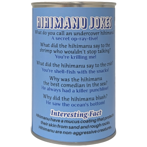 Lupe the Canned Hihimanu - Hawaiian Plush in Can w/Jokes