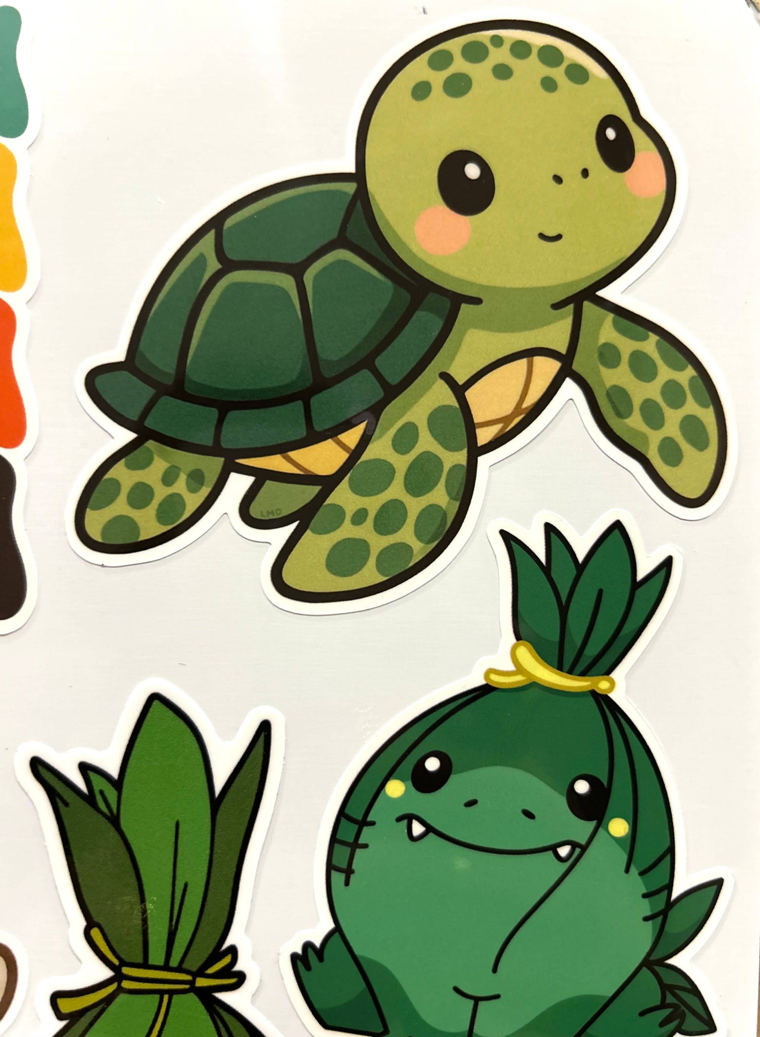 Honu / Hawaiian Green Sea Turtle Sticker