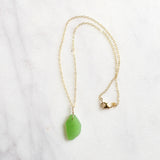 Emerald Green Sea Glass Pendant