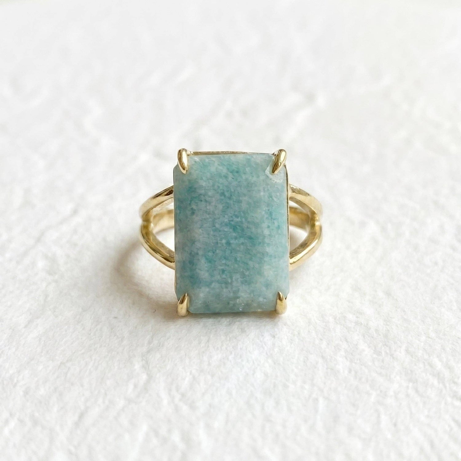 Aqua Glow Amazonite Ring
