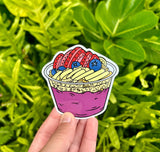 Acai Bowl Vinyl Sticker