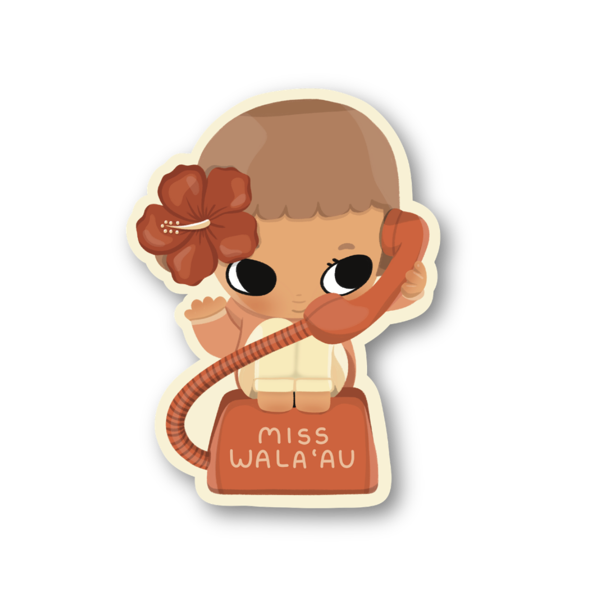 Little Miss Walaʻau Sticker