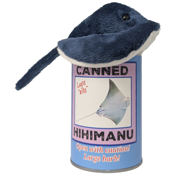 Lupe the Canned Hihimanu - Hawaiian Plush in Can w/Jokes