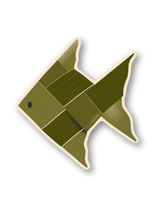 Woven Fish Sticker