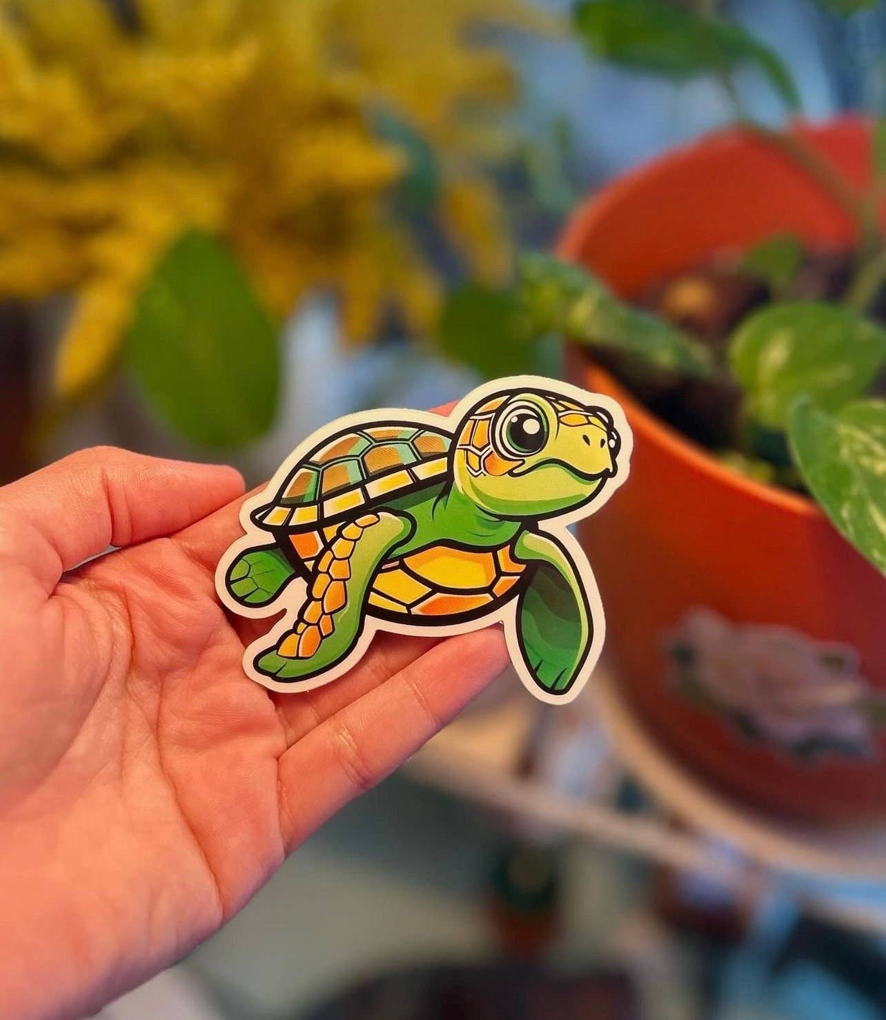 Hawaiian Green Sea Turtle / Honu Vinyl Sticker