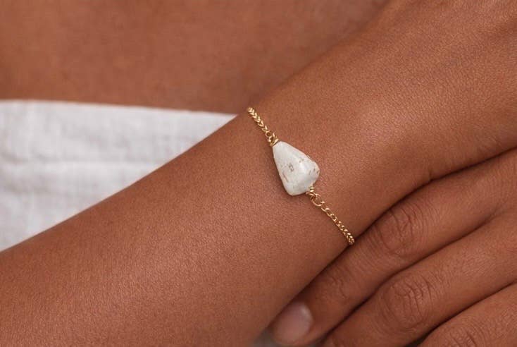  Brown Cone Shell Gold Bracelet 