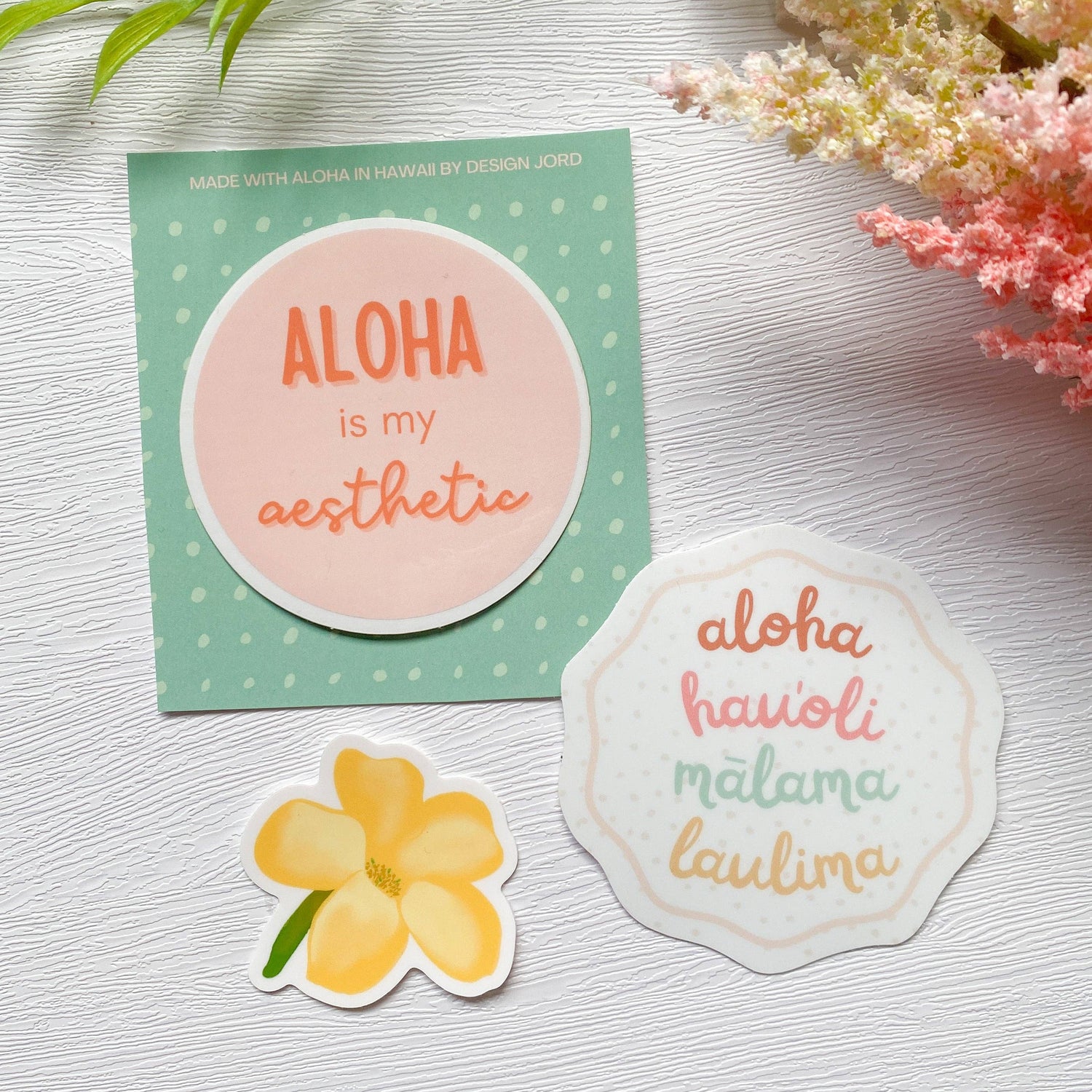 Hawaiian Values Sticker