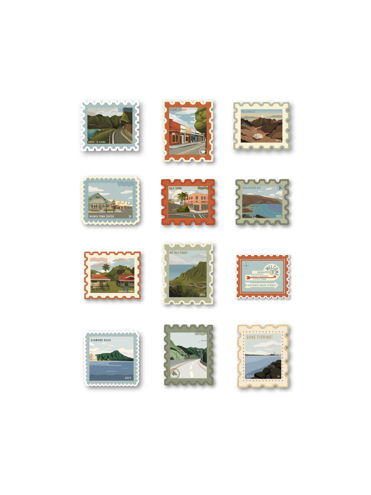 Holoholo Around Hawaiʻi Sticker Flakes