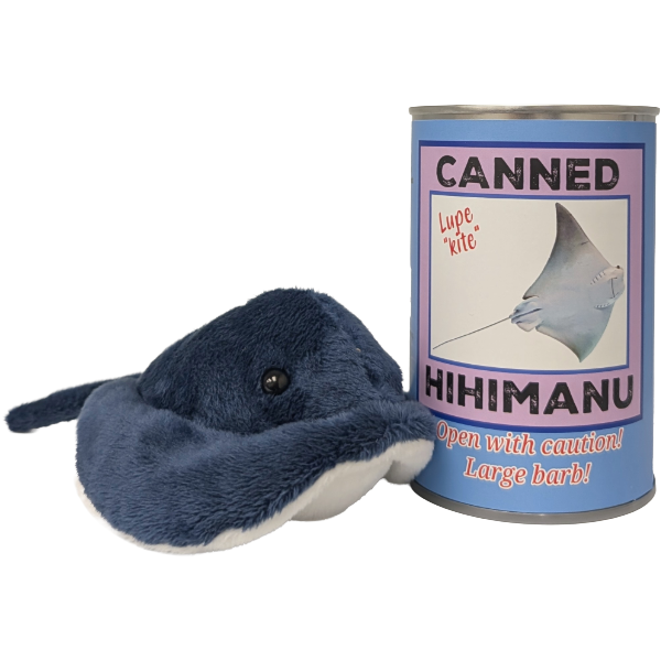 Lupe the Canned Hihimanu - Hawaiian Plush in Can w/Jokes