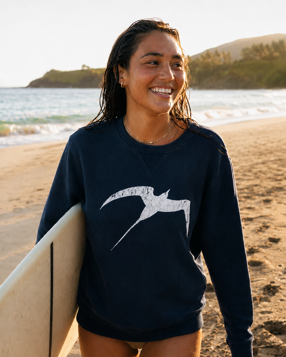 COMING SOON!!  Manu Nui Distressed Crewneck Sweater