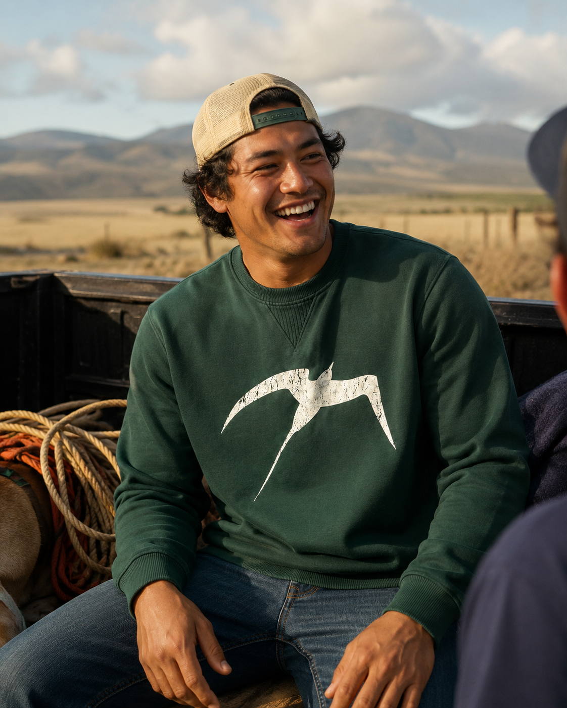 COMING SOON!!  Manu Nui Distressed Crewneck Sweater