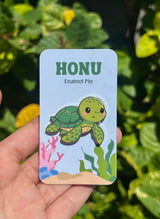Honu / Hawaiian Green Sea Turtle Enamel Pin