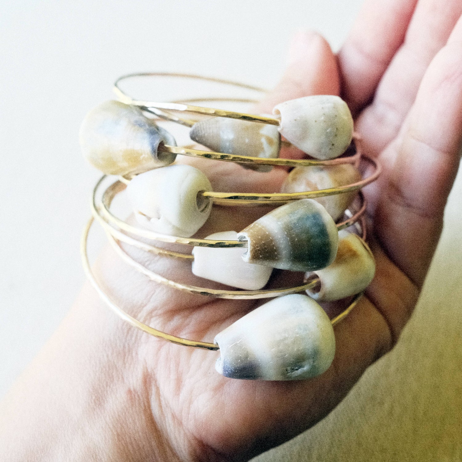 Single Cone Shell Bangle