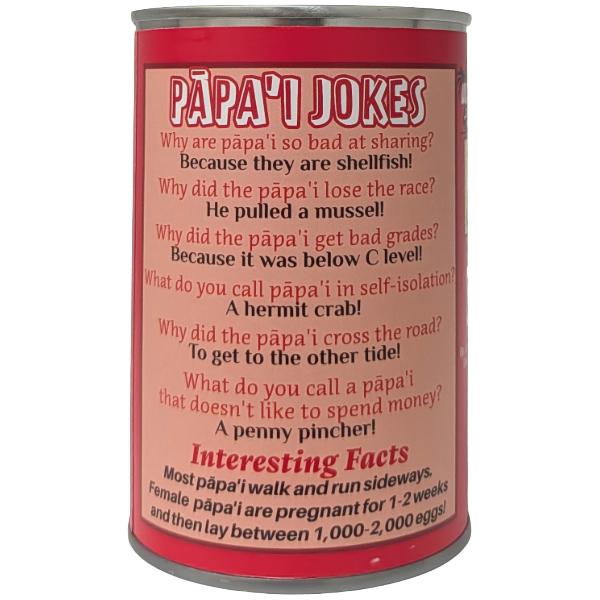 Hawaiian Canned Papa'i - Crab Eco-Friendly Plush w/Jokes