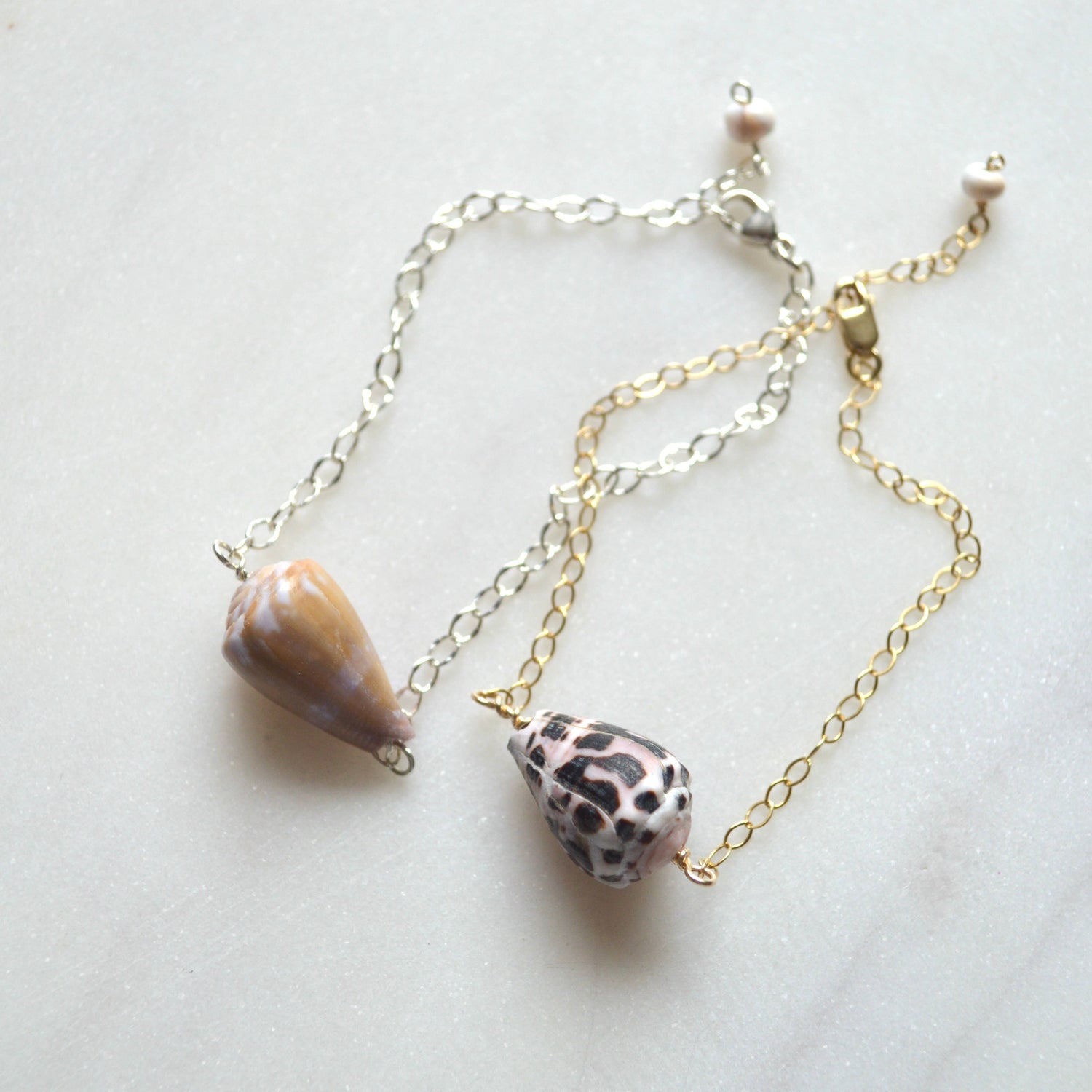 Cone Shell Chain Bracelet