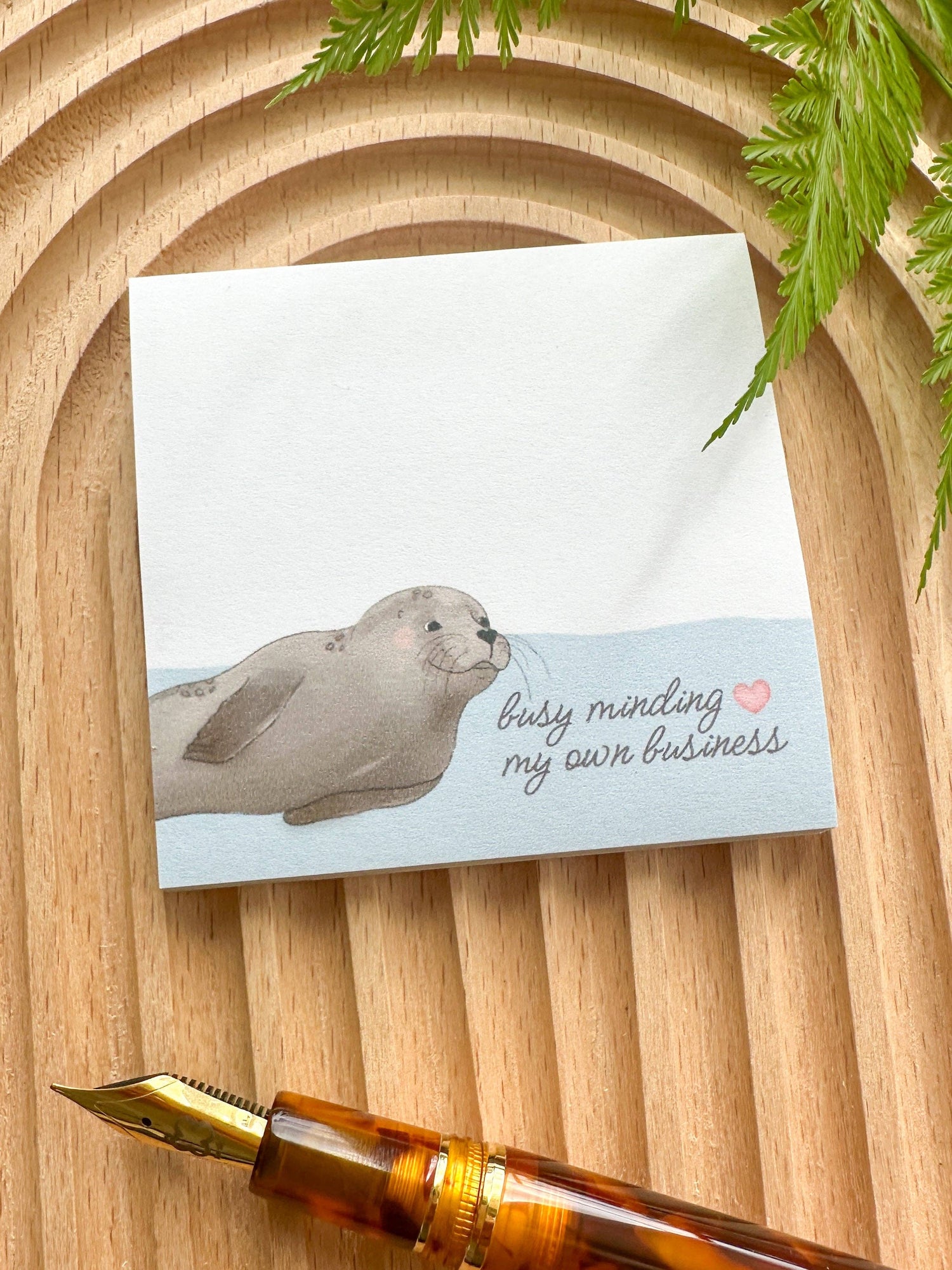 Hawaiian Monk Seal Post-It Notes