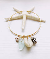 Ocean Charm Bangle Gold
