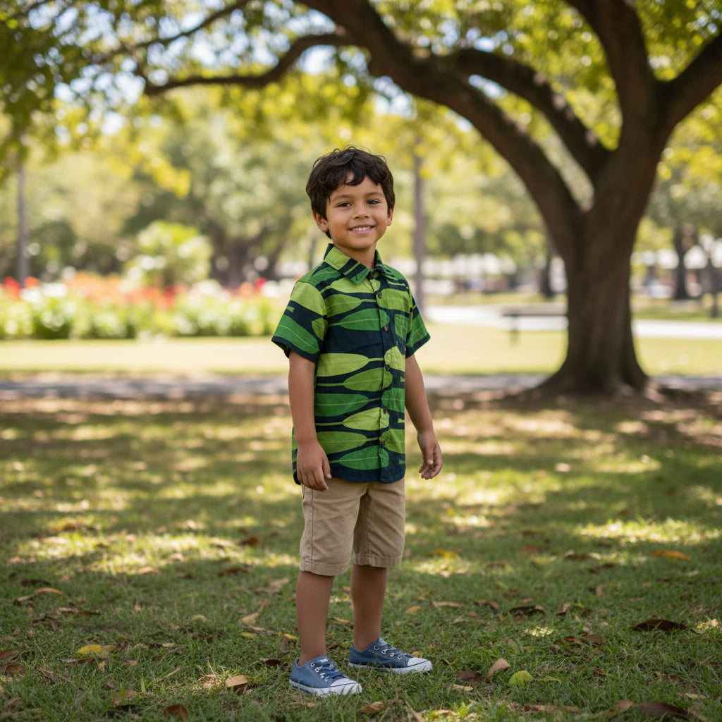 Lā‘ī Collection Keiki Aloha Shirt