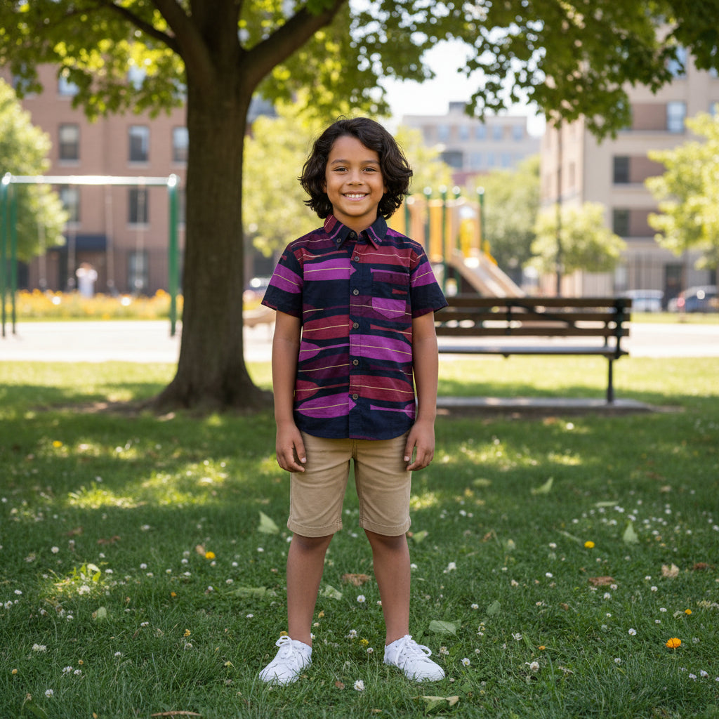 Lā‘ī Collection Keiki Aloha Shirt